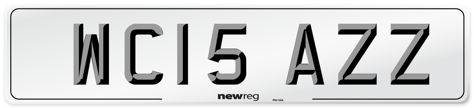 WC15 AZZ Number Plate from New Reg